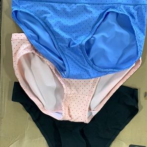 3 pack blue,pink,black never warn never used silky fabric